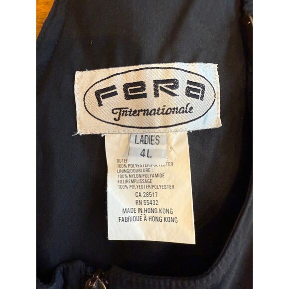 Womens Fera Internationale ski bib - black - ski pants - snow pants  size 4 long - Picture 2 of 10